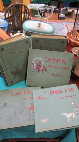 CRAFTY : 5 livres :  Paris à cheval, Paris au bois, équitation, c...