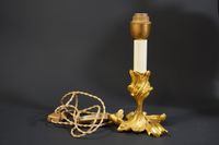 4 lampes sur pied : 1 en verre mercuré doré, 1 en céramique … (photo 3)