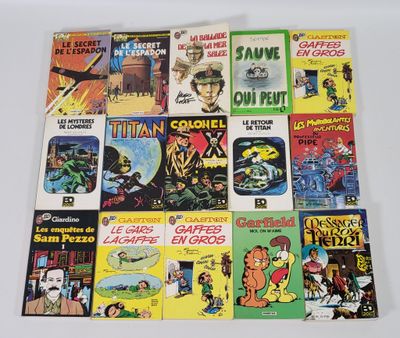 beaucoup de bandes dessinées sur la table