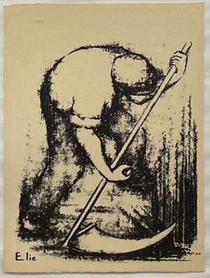 Fernand ELIE (1906-1992) Le faucheur