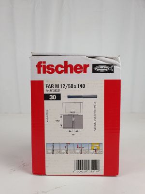a box of fischer tape on a white surface