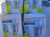 several boxes of appliance products are stacked on top of each other