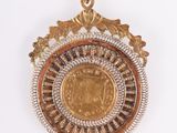 an image of a gold coin with a crown on it