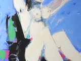 an image of a painting of a woman sitting on a chair