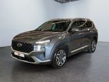 the new 2020 hyundai santa is parked in a showroom