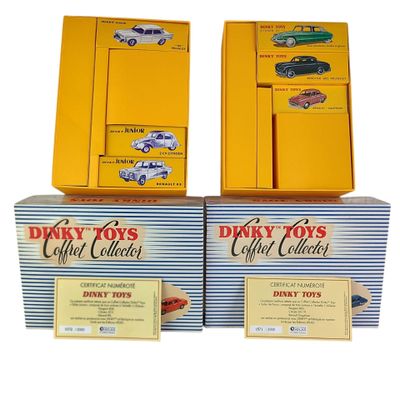 deux coffrets de jouets Dinky Toys et une boîte de jouets Dinky Toys