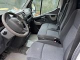 the interior of a white van with a steering wheel and dashboard