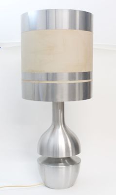 Bertrand BALAS (135-2019) Lampe balustre en aluminium à deux…