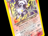 gros plan d'une carte pokemon sur fond noir