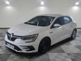 the white car is parked on a checkered floor in a garage