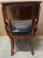 10737-81 / CHT / Fauteuil de bureau en acajou, dossier à ban… (photo 3)