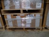 a large stack of boxes on a pallet in a warehouse