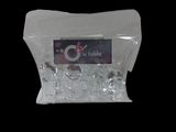 a bag of ice sitting on top of a table