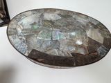 a picture of a table with a lot of money on it