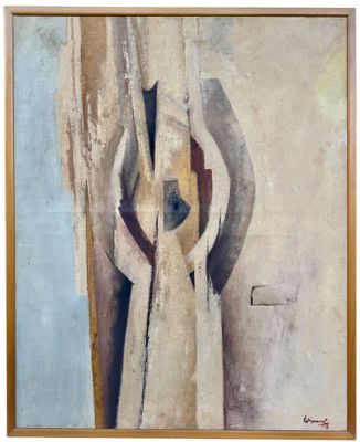 peinture représentant une peinture d'un homme avec une croix sur un mur