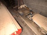 a toilet sitting in the middle of a room under construction