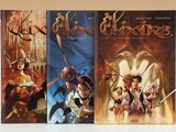Ces trois livres sont tous de couleurs et de tailles différentes.