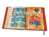 un livre ouvert avec une image de Mickey Mouse et d'autres personnages de dessins animés