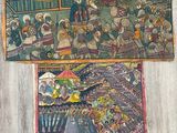 peinture murale représentant un grand nombre de personnes