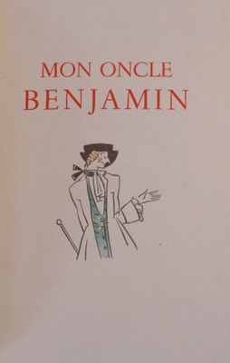 an image of a book with a drawing of a man in a top hat