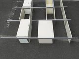 a picture of a bed frame in a parking lot