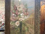 a picture of a painting of flowers in a vase