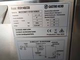 a picture of a stainless steel dishwasher with instructions on it