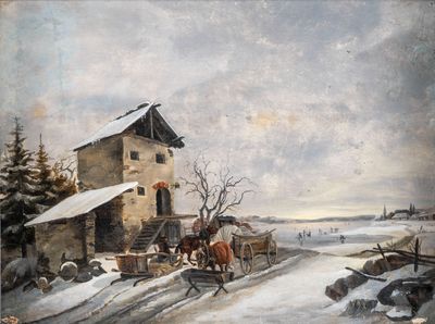 Ecole du XIXème siècle, dans le goût de Louis-Claude MALLEBR…