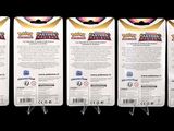 four packs of cigarettes are lined up on a black background