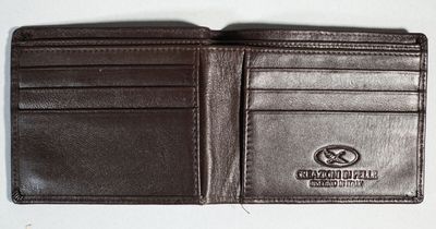 GINO RODINI Portefeuille en cuir marron