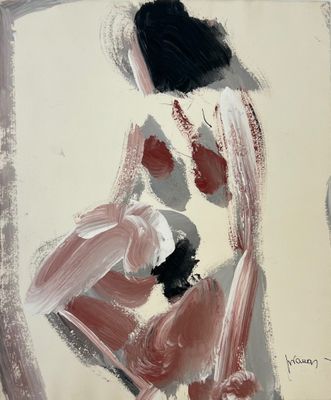 une image d'un tableau représentant une femme assise sur une chaise