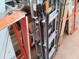 many different types of metal and wood in this room