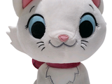 a white cat with a red bow on it ' s head