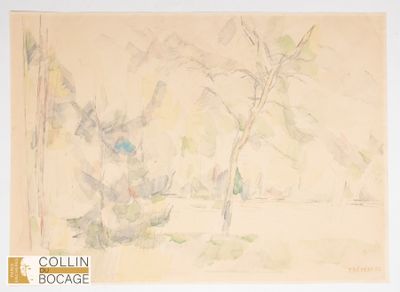 TREVEDY Yves (1916- 1990) Etude d'arbres 57