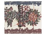 an image of a painting of a group of animals in a field