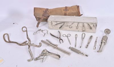 a lot of tools that are laying out on the table