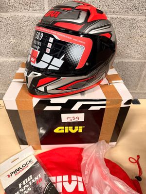 a helmet that is sitting on top of a box
