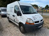 a white van that is parked on the side of the road