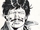 drawing of a man with a mustache and a moustache on his face