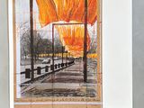 a picture of a postcard with a picture of a street