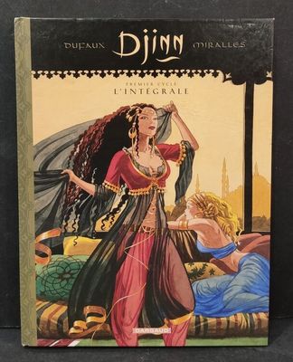 a book with a picture of a woman in a red dress
