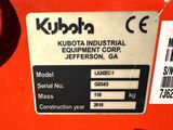 a label on the back of a kubota industrial equipment