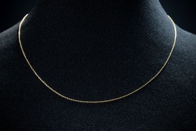 a gold chain necklace on a mannequin mannequin mannequin mannequin mannequin mannequin mannequin mannequin manne