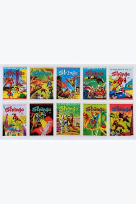 une série de livres pour enfants est alignée en rangée