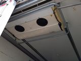 a picture of the inside of a truck with the door open