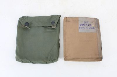 an image of a pair of bags sitting on top of a white surface