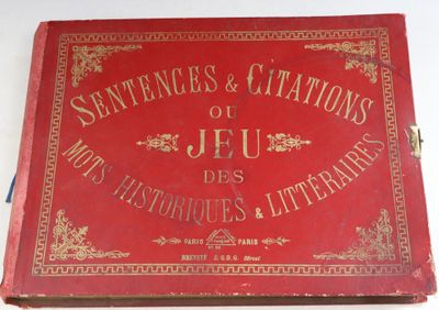 Jeu des Sentences et citations ou jeu des mots historiques &… - Photo 1