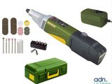 une image représentant un outil électrique vert et noir contenant des outils