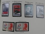 a book with a bunch of stamps on it