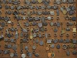 a picture of a picture of a collection of antique keys